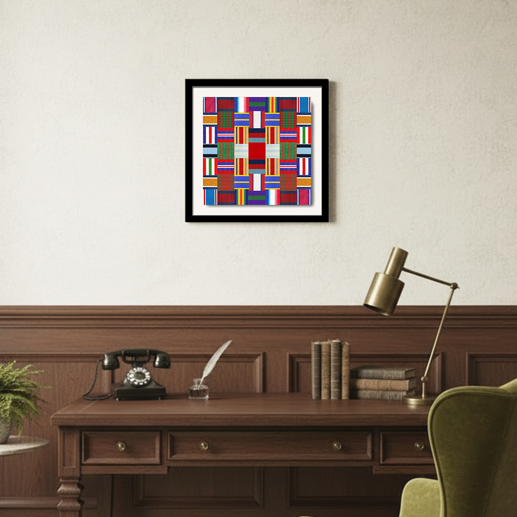 The Field Marshal Montgomery Weave in room setting